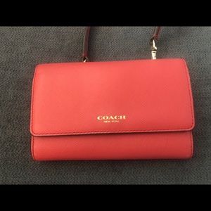Coach wallet with strap
